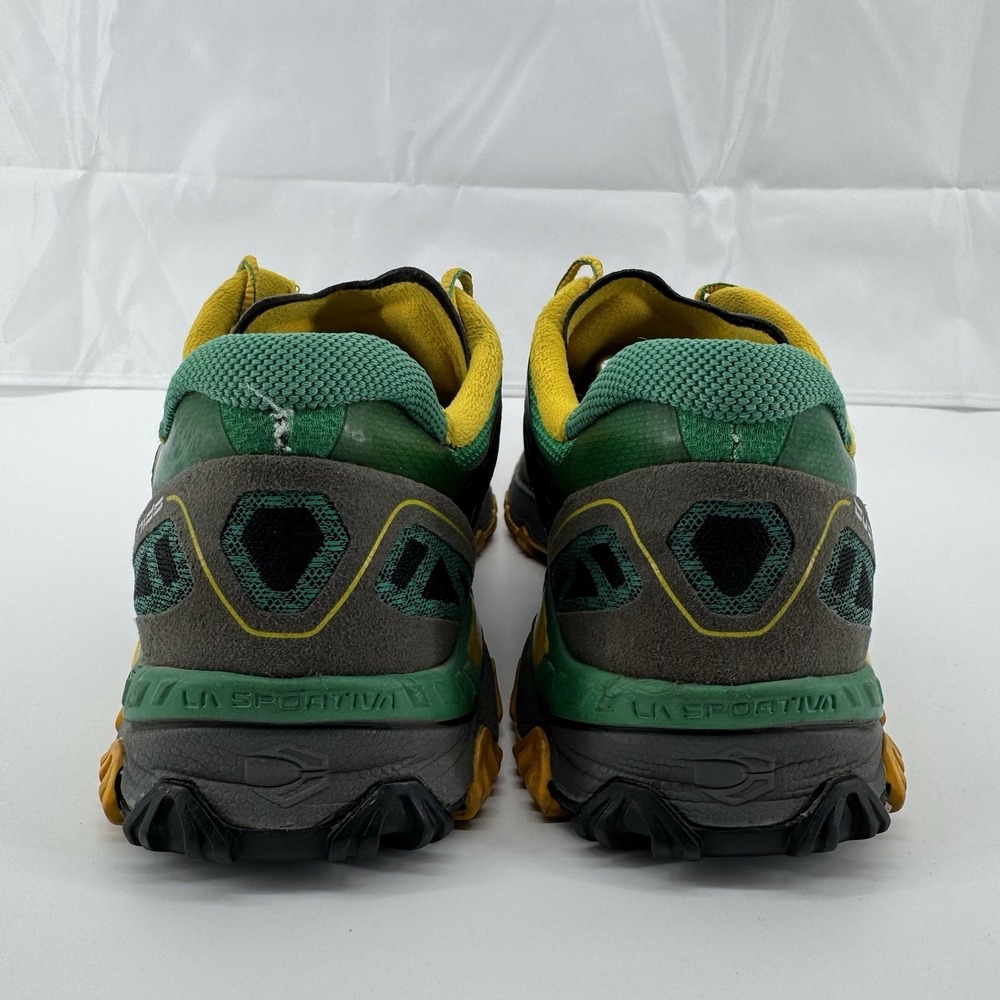 LA Sportiva Bushido Shoes Trail Running Hiking Green/Yellow Mens Sz 13 - Picture 9 of 16